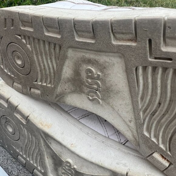 ASICS ortholite women’s running shoes size 11 US, side 9 UK white vintage S125 - Picture 9 of 13